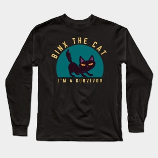 Binx The Cat I'm A Survivor Long Sleeve T-Shirt